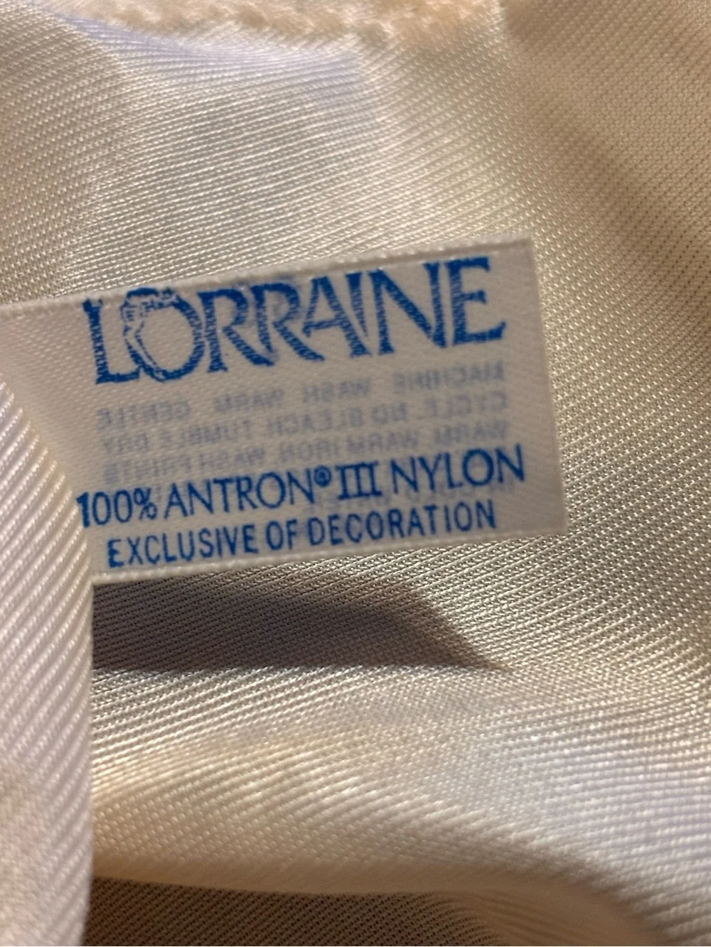 Vintage Lorraine Women's Size 36 Cream colored Camisole Laced V-Neck